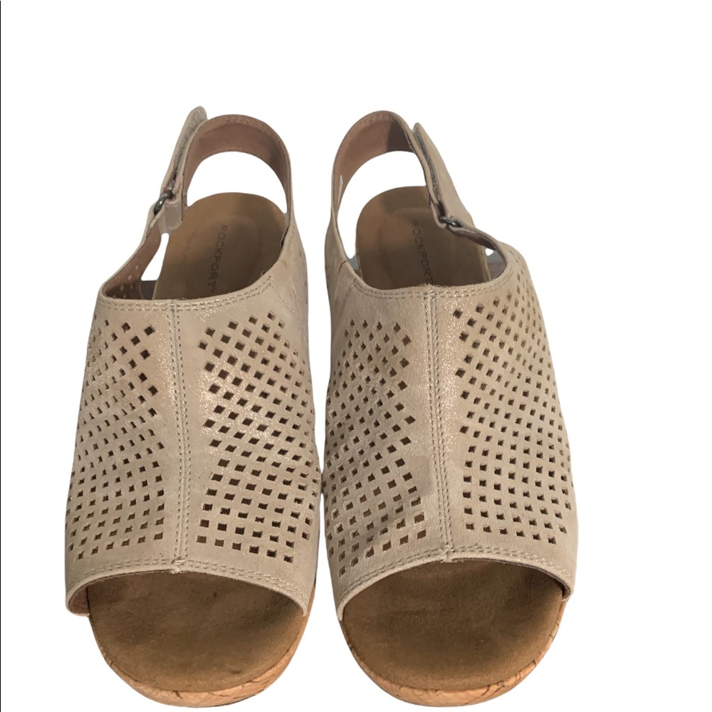 Rockport Women's Briah Perf Sling Wedge Sandal
